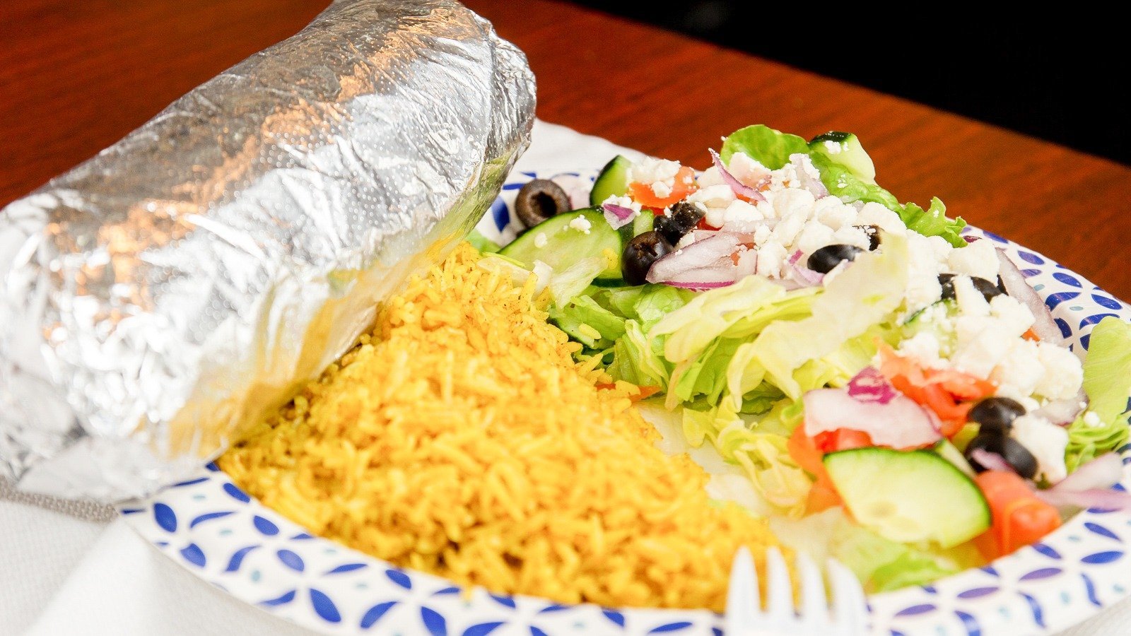 Falafel Wrap Platter
